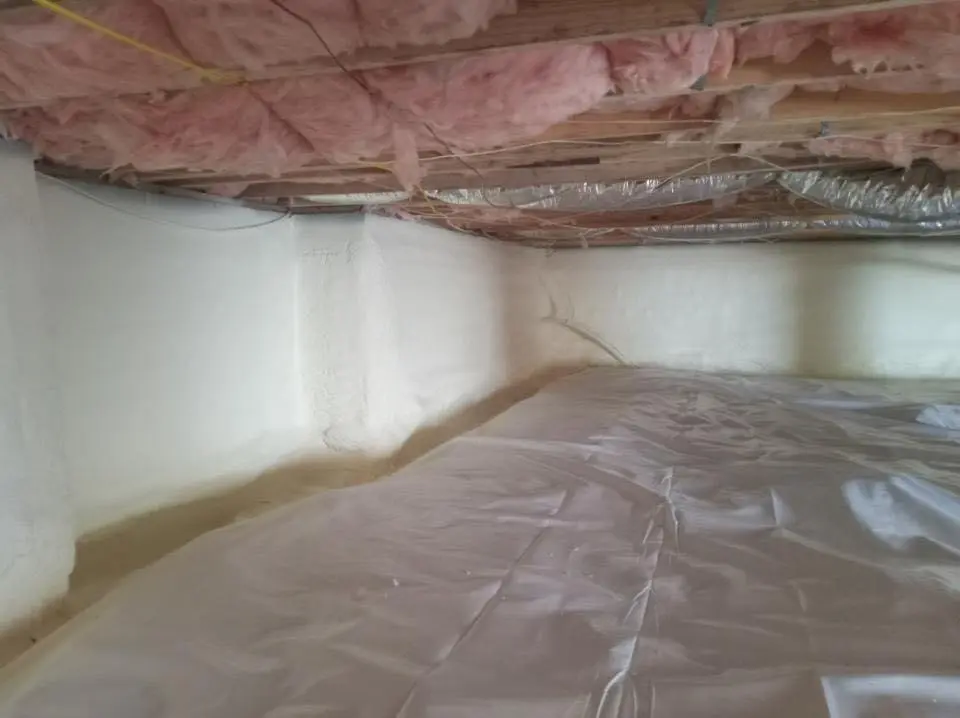 Crawl space encapsulation with closed-cell spray foam for Spray Foam Roofing in Ozark