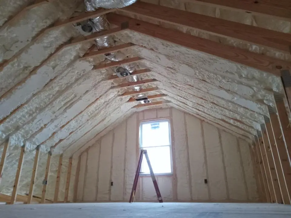 Spray foam roofing application for Crawl Space Insulation project in Ozark